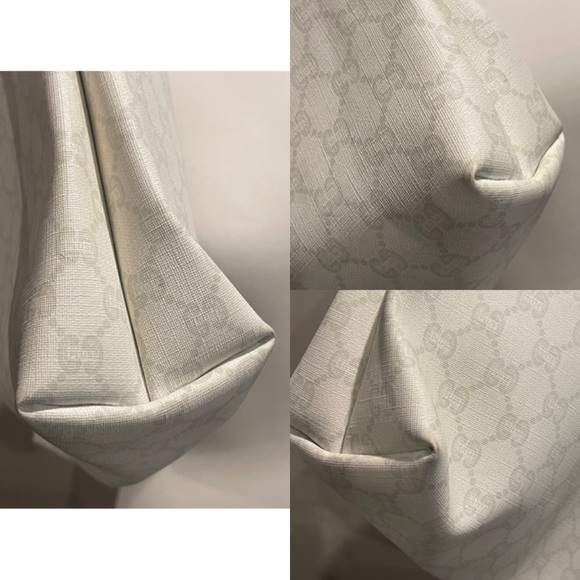 ✨Vintage 1970’s GUCCI Plus GG Monogram Large Shopper Tote Shoulder Bag Web Strap - Picture 7 of 14